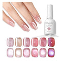 PEACECOLOR Cat Eye Gel Polish Set - 6 Colors, 10ML with Magnet