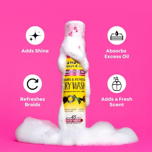 Jamaican Mango & Lime Braids Dry Wash Foam – No-Rinse