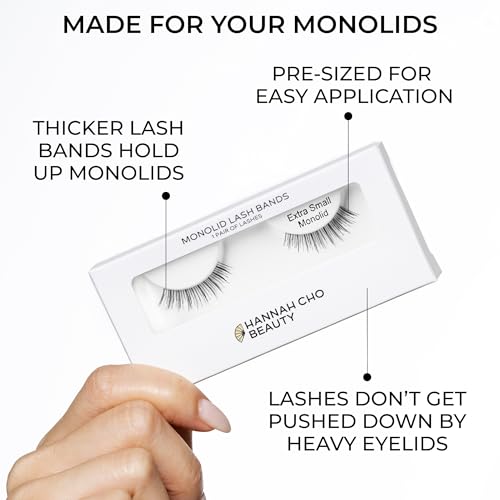 Extra Small Monolid Lashes - Real Hair False Lashes for Small Eyes