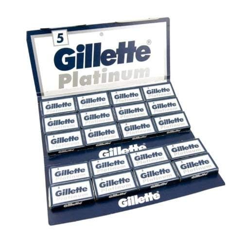 100 GILL?TTE Platinum Double Edge Razor Blades Made in Russia