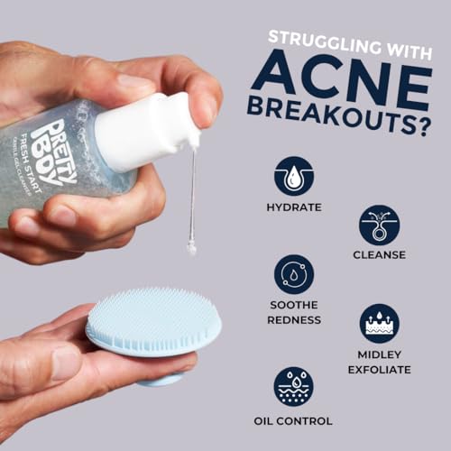 Prettyboy Face Revival Gel Moisturizer For Men & Fresh Start Gentle Face Cleanser Bundle, Hydrating Cream & Cleanser That Refreshes Dry Skin, Irritation, & Redness - 2 Count
