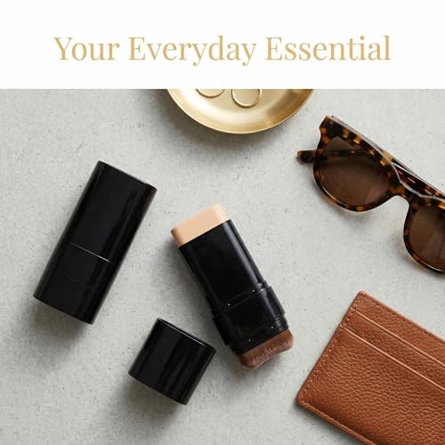 Foundation Stick with Brush - Full Coverage Concealer, Waterproof
