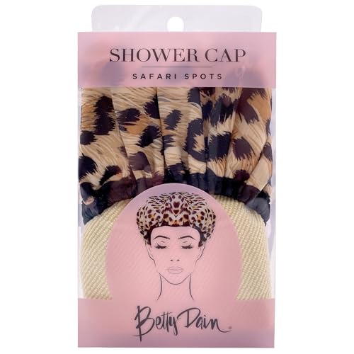 Betty Dain Waterproof Shower Cap, Reversible Oversized Terry