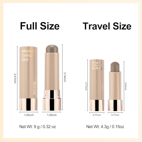 Erinde Cool Toned Contour Stick - Waterproof Face Shaping Makeup, 9g