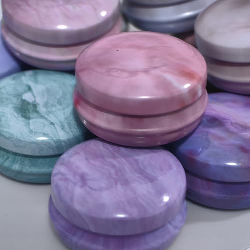 Lseaning Sweet Refillable Metal Tin Containers - 12pcs Decorative Balm & Lip Balm Jars
