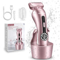 Women’s Electric Shaver for Legs Bikini Trimmer Waterproof Painless Cordless Pink - Rechargeable