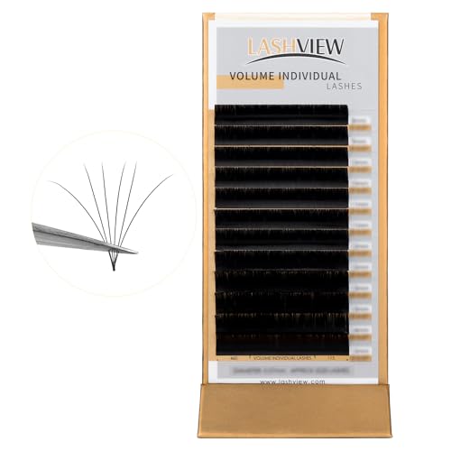 LASHVIEW Volume Lash Extensions 0.05mm C Curl 8-15mm Mix