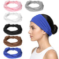 Women’s Non-Slip Athletic Headbands - 6 Pack, Wide & Soft Sports Sweatbands