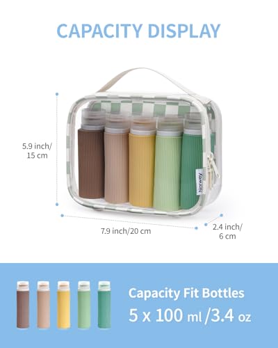 Narwey TSA Approved Clear Toiletry Bag for Travel