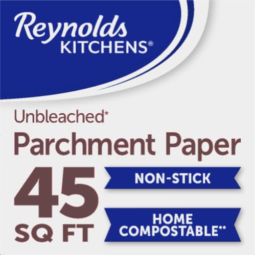 Reynolds Kitchens Unbleached Parchment Paper Roll, 45 Square Feet (Pack of 2)