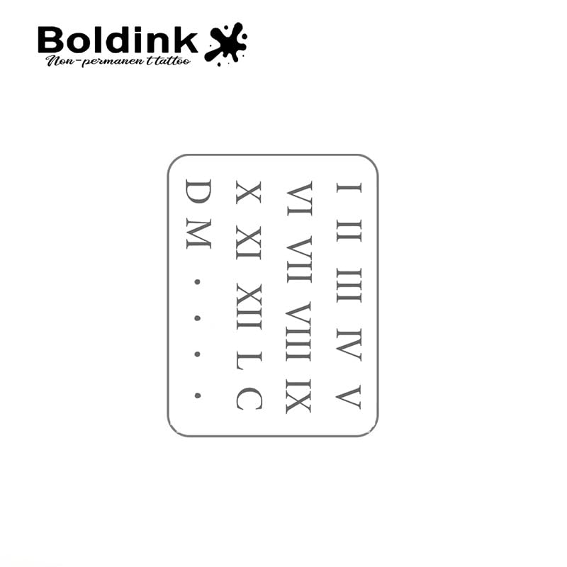Boldink Realistic Temporary Tattoos - 15 Days Waterproof