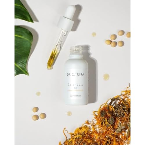FARMASi Dr. C. Tuna Calendula Oil, Moisturizing & Nourishing For Skin, Face and Body, It Nourishes the Skin and Leaves Behind a Soft and Silky Feeling, 1 fl. oz / 30 ml