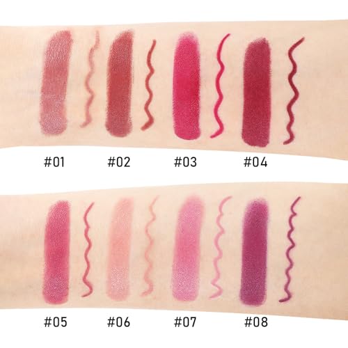 Wine Red 2-in-1 Matte Lip Liner & Lipstick Duo
