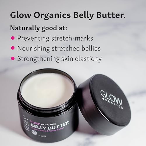 Glow Organics Belly Butter for Pregnancy – Stretch Mark Cream