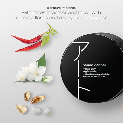 shu uemura art of hair Nendo Definer Pomade - Defines Strands, Adds Workable Hold, and Builds Texture, Leaves Hairstyle With Silky Matte Finish, For All Hair Types, 2.54 Fl Oz