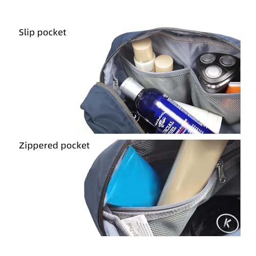 Travel Toiletry Bag 8L, Large Packing Cube with Waterproof TPU Wet/Dry Compartment
