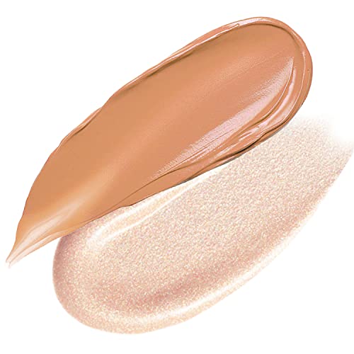 Contour Highlighter Stick Set with Brush - 2pc Cream Makeup