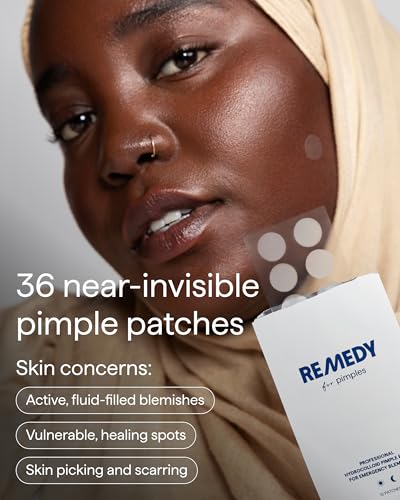 Hydrocolloid Pimple Patches - 36 Near-Invisible Acne Spot Treatments