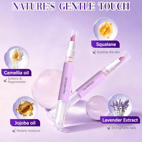2-in-1 Cuticle Pusher & Oil Pen with Ceramic Tip