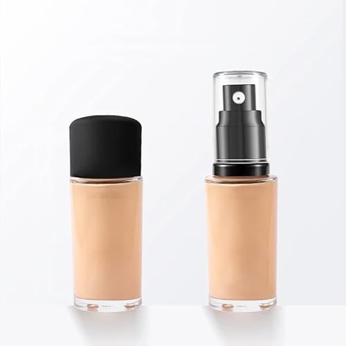 Chris.W 2Pack Foundation Pump Compatible with Maybelline Fit Me Liquid Foundation Makeup (Gold+Black)