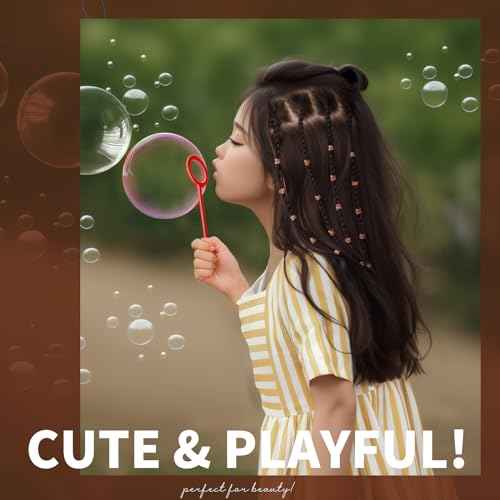 Teenitor Elastic Hair Bands, Small Hair Ties, 2000pcs, Light Brown