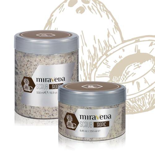 Miraveda by Italwax Tropic Scrub - 500ml / 16.9fl.oz ? With exfoliating coconut shell particles ? Ideal for the whole body