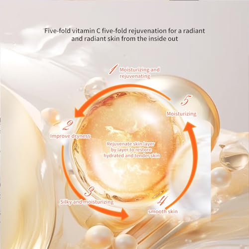 BLUE LOVE Vitamin C Face Cream - Hydrating for Women, Nourishing Essence for Radiant Skin, Facial Moisturizer for Daily Use, Enriched with Five Essential Vitamins, 8.8oz