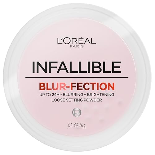 L'Oreal Paris Infallible Blur-fection Light Pink Loose Setting Powder - 0.21oz, 10 Variation