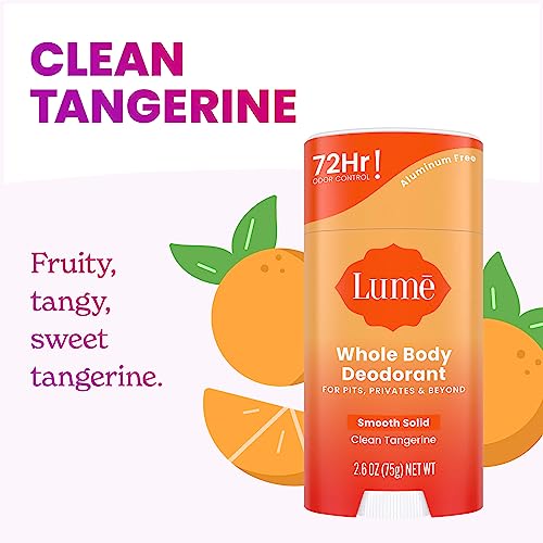 Whole Body Deodorant Bundle - Cream Tube & Stick, Tangerine, 72-Hour Odor Control