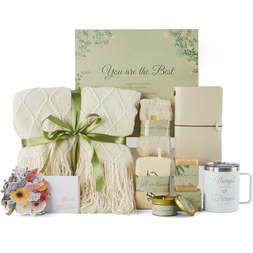 Self Care Gifts for Women, Birthday Gifts Get Well Soon Gifts for Women Care Package, Sympathy Gift Baskets Spa Gifts Thinking of You Inspirational for Mom Wife Friend Grandma
