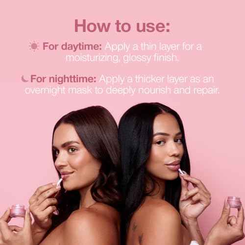 Palladio Lip Mask Intense Overnight Moisturizer to Nourish and Repair Dry Lips While Sleeping, Hydrates for Smooth, Soft, Plump Lips Infused with Shea Butter and Sweet Cherry