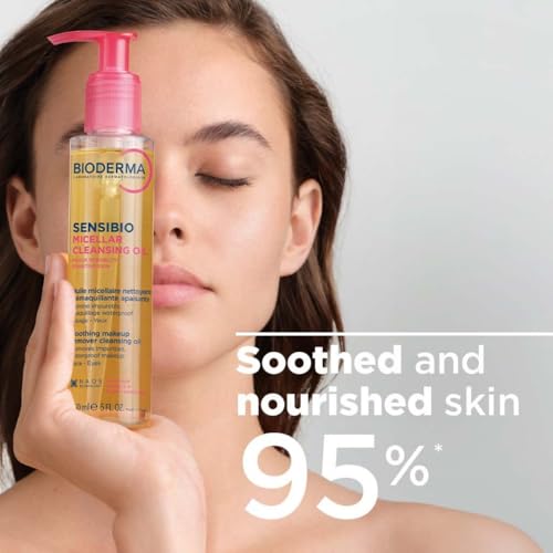 Bioderma Sensibio Micellar Cleansing Oil, 1st Ecobiological Micellar Formula Gentle Face Cleanser That Deeply Cleanses