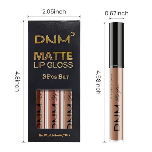 3Pcs Matte Liquid Lipstick Set - Long Lasting Waterproof