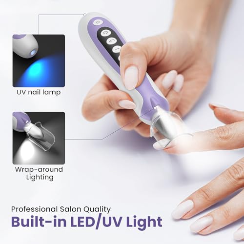 Cordless Electric Nail Drill Kit with 10 Tools & LED Display