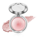 Highlighter Makeup Powder Palette£¬Glossy Face & Body£¬Shimmer Eye & Cheek Glow, Mini Beauty Bomb for Matte Cream & Glitter Essentials (K3 PinkSparkle)