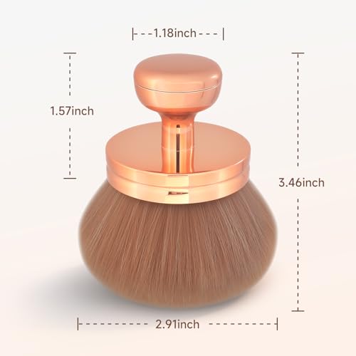 Extra Large Oval Tanning Brush for Body & Face - 74mm