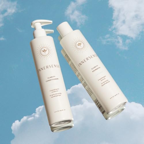 INNERSENSE Organic Clarity Conditioner 32oz - Hypoallergenic, Fragrance-Free Moisturizer for Sensitive Scalp