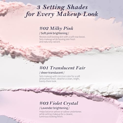 Flower Knows Knight Unicorn Cloud Loose Setting Powder - Talc-Free, 24H Oil Control