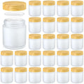 Norme 24 Pcs 4oz Glass Jars with Airtight Lids Frosted