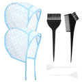 6PCS Hair Highlighting Kit with Caps, Brushes & Hooks