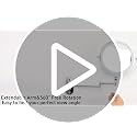 ZLOKLA 9" Rechargeable Wall Mounted Makeup Mirror with Light