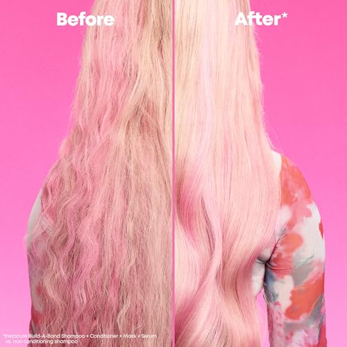 MATRIX Instacure Build-A-Bond Mighty Bonds Shampoo - Bond Repair For Very Damaged Hair, Strengthens, Smooths & Softens with Citric Acid & Squalane, Vegan, Sulfate-Free, Paraben-Free