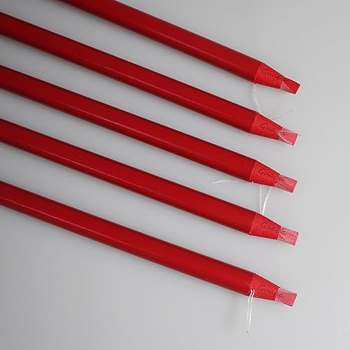 Microblading Red Mapping Pencil Set - 6 Pieces Waterproof