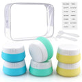 TSA Approved Silicone Travel Containers for Toiletries - 6 Pack