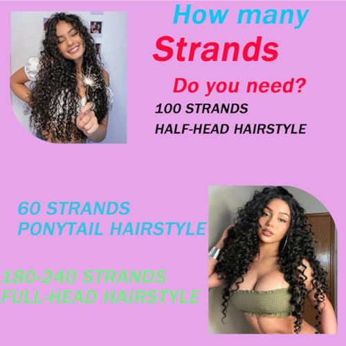 18 Inch Deep Wave Crochet Hair Extensions for Black Women