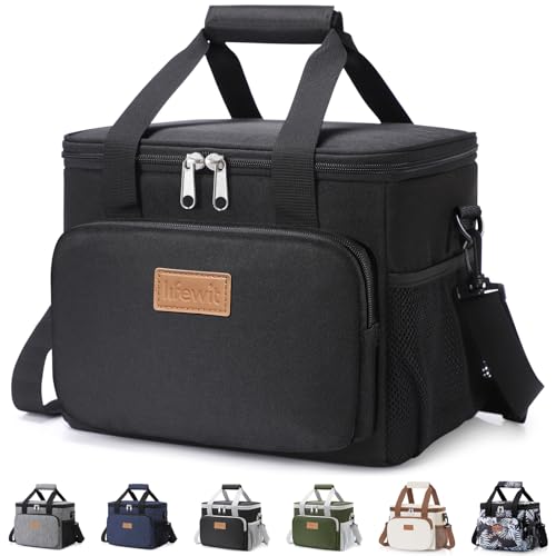 Lifewit Insulated Lunch Bag, 12-Can Soft Cooler Tote for Adults