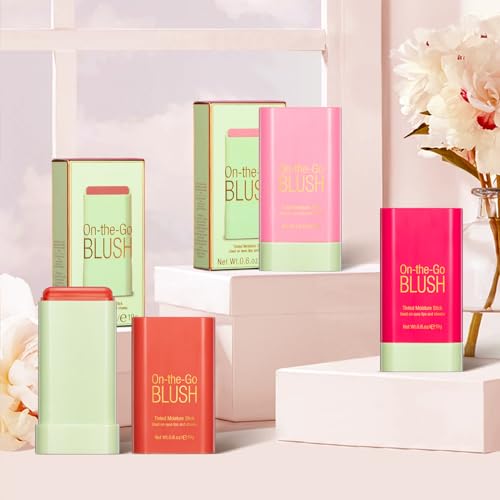 Cream Blush Stick for Cheeks - Waterproof & Long-Lasting