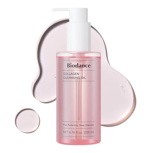 BIODANCE Collagen Cleansing Oil, Facial Oil Cleanser, Gentle Makeup Remover without Clogging Pores, Removes Bleackhed and Whitehead for Sensitive Skin, Oily Skin, Korean Skincare¤Ó6.76 fl. oz. (200 ml)