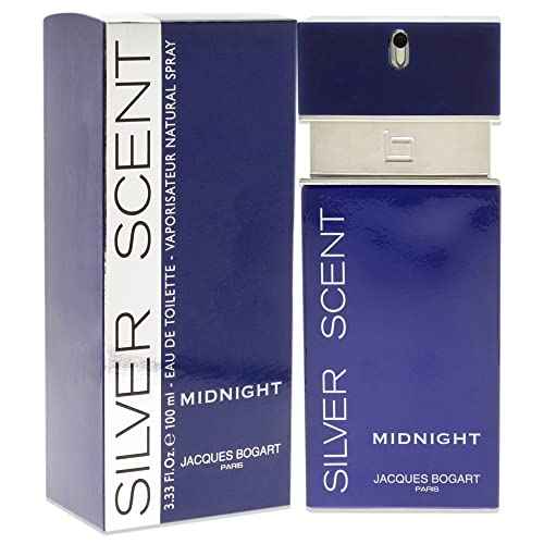 Jacques Bogart Silver Scent Midnight Men EDT Spray 3.3 oz