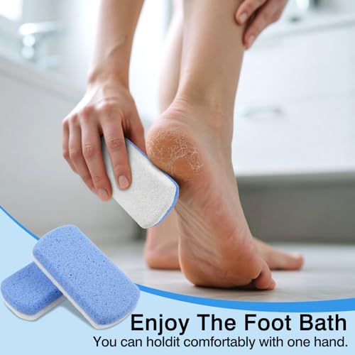 Dual-Sided Glass Pumice Stones for Callus Removal - 2-Pack